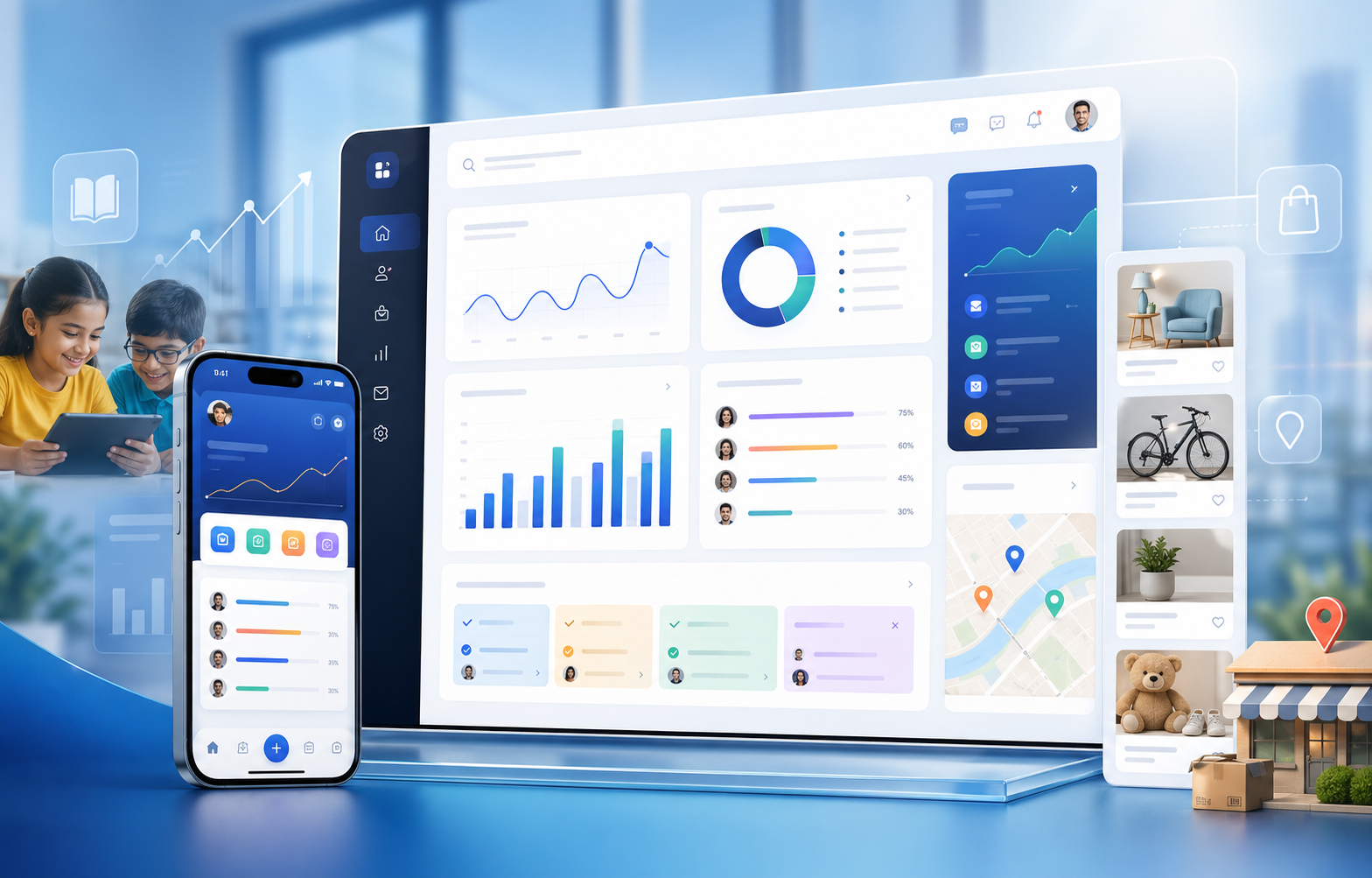 AdBrovz business management platform dashboard preview